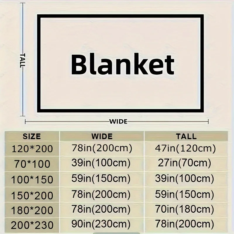 1pc Soft & Warm Milk Velvet Blanket - Luxurious Faux Rabbit Fur, Multi-functional Throw Blanket for Couch, Sofa, Office, Bed, Camping, Travel - Perfect Gift for All Seasons, Cozy Nap, Snuggle, and Relaxation