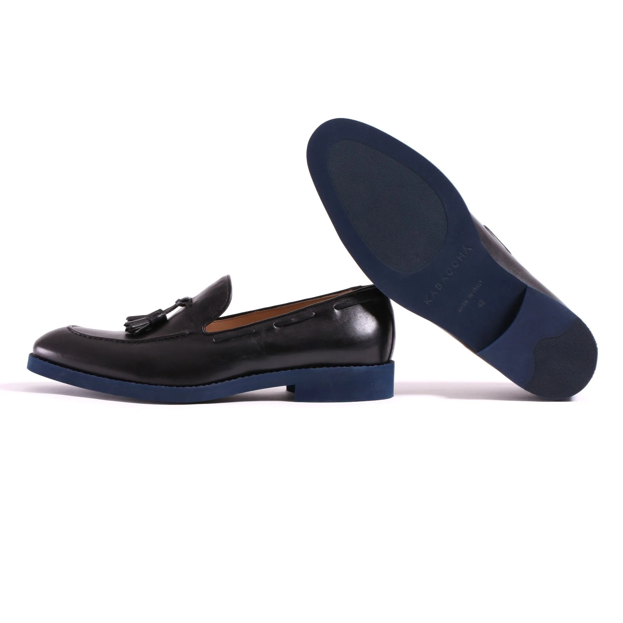 2017 Men's Black & Deep Blue Sole Loafer