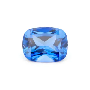 2.58ct 9x7mm Cushion Cut Lab Grown Light Purple Blue Sapphire