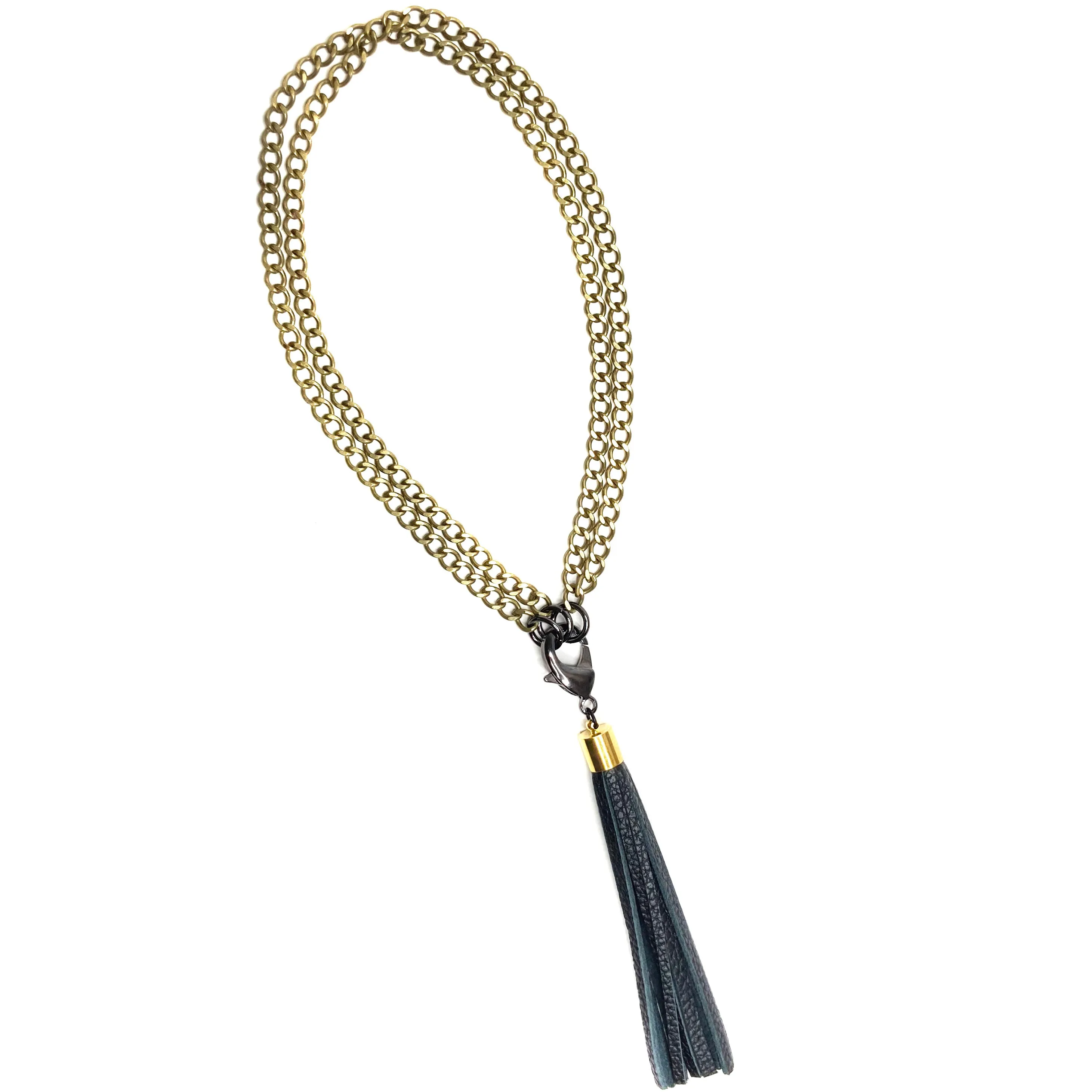 3-in-1 Tassel Necklace © Antique Gold