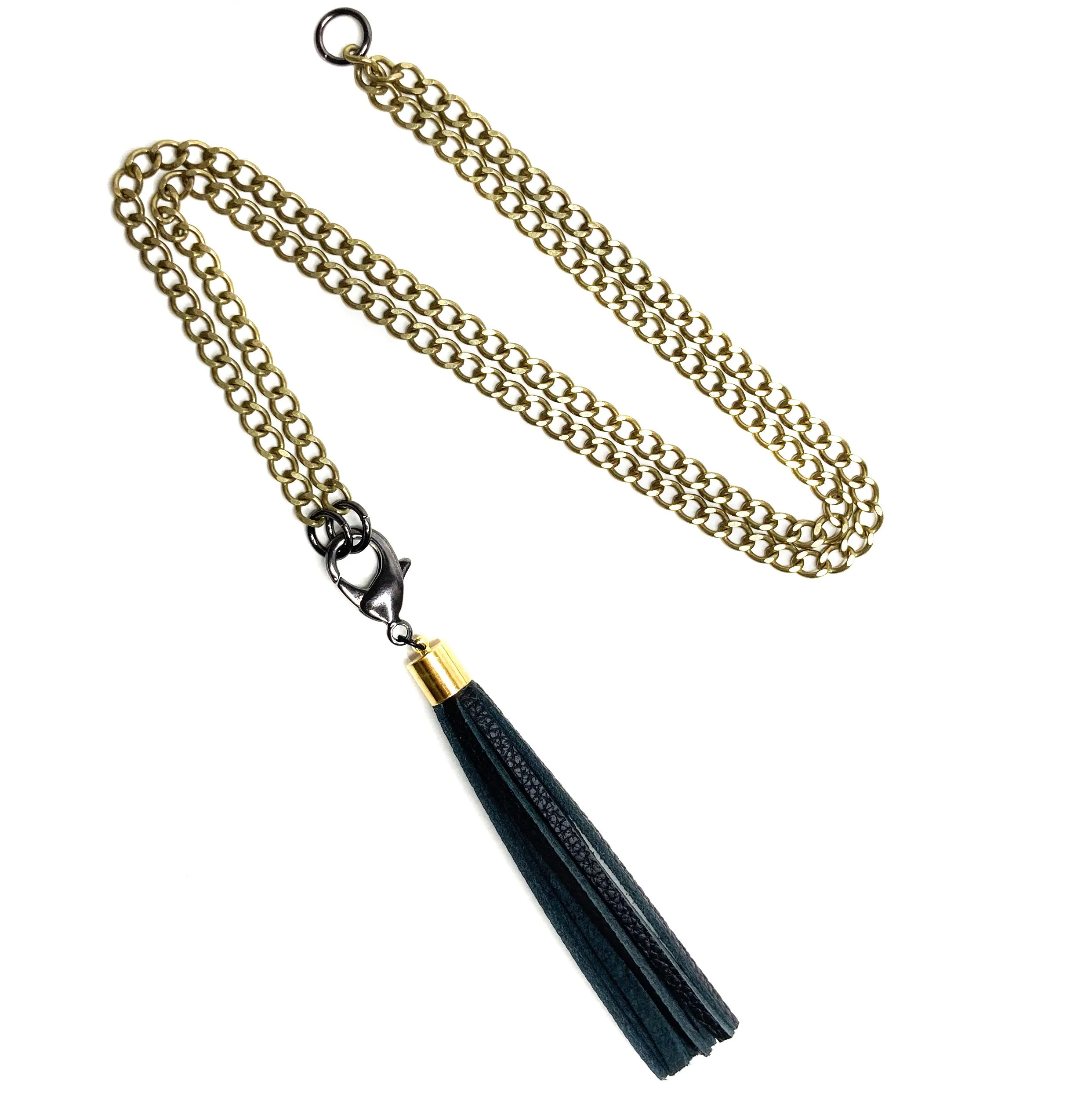 3-in-1 Tassel Necklace © Antique Gold