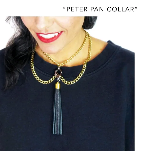 3-in-1 Tassel Necklace © Antique Gold