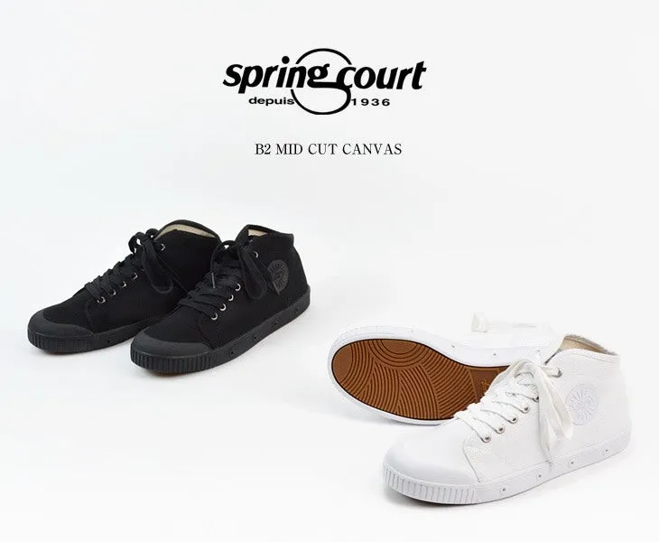 【50％OFF】SPRING COURT (スプリングコート）B2 ミッドカット キャンバス スニーカー
