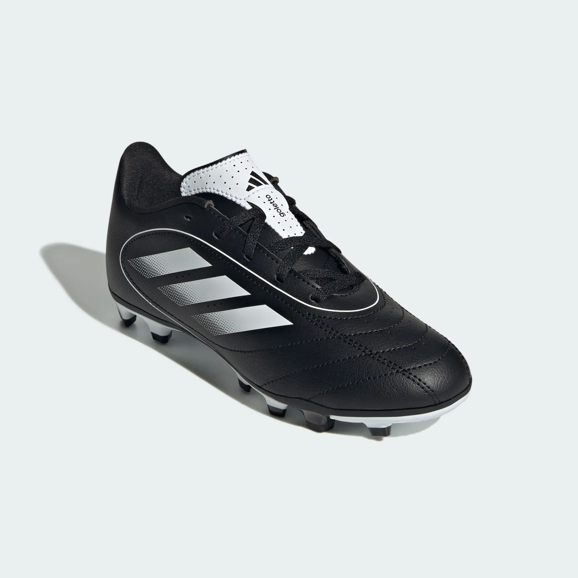 ADIDAS KID'S GOLETTO XI BLACK/SILVER FOOTBALL BOOTS