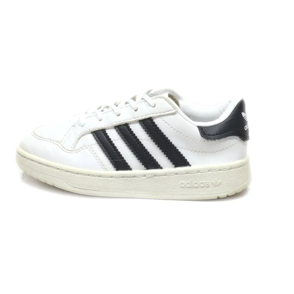 Adidas Originals Team Court Sneakers Leather White Colour For Kids