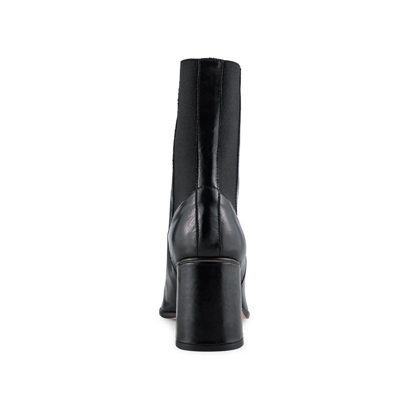 Agata chelsea boot leather - BLACK
