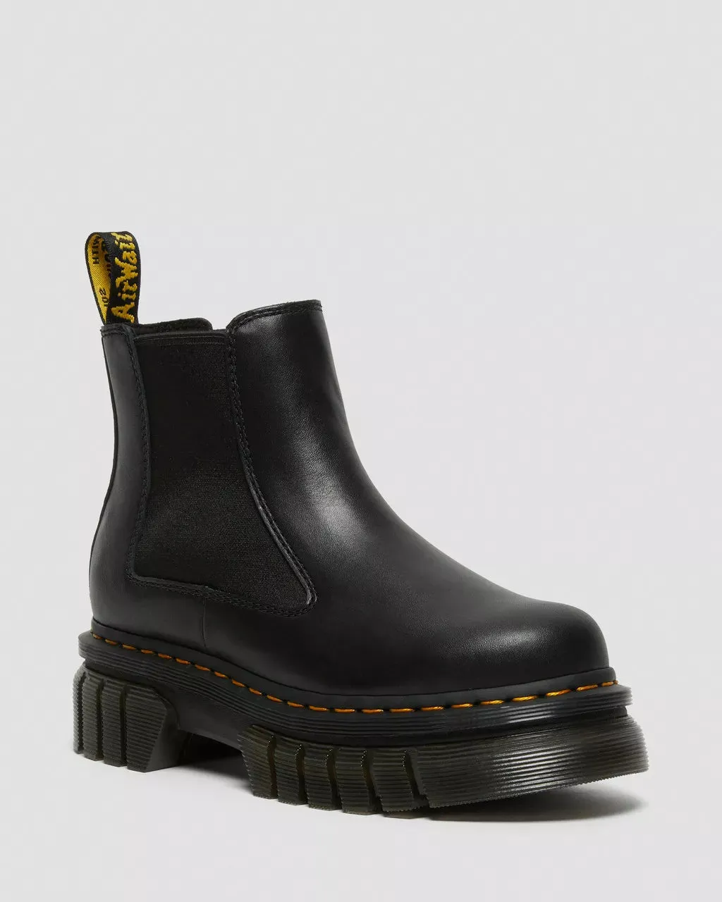 Audrick Nappa Leather Platform Chelsea Boots - Black Nappa