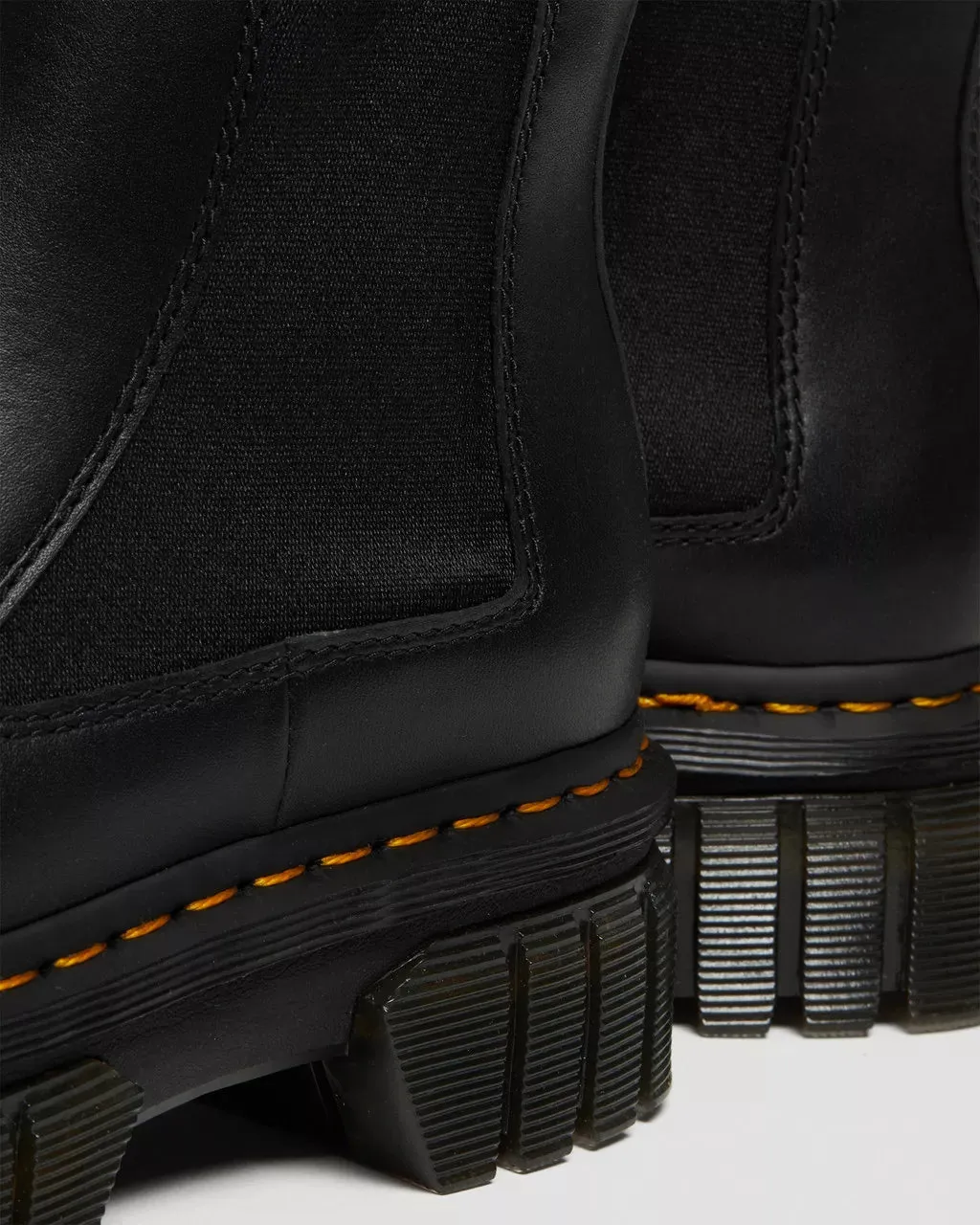 Audrick Nappa Leather Platform Chelsea Boots - Black Nappa