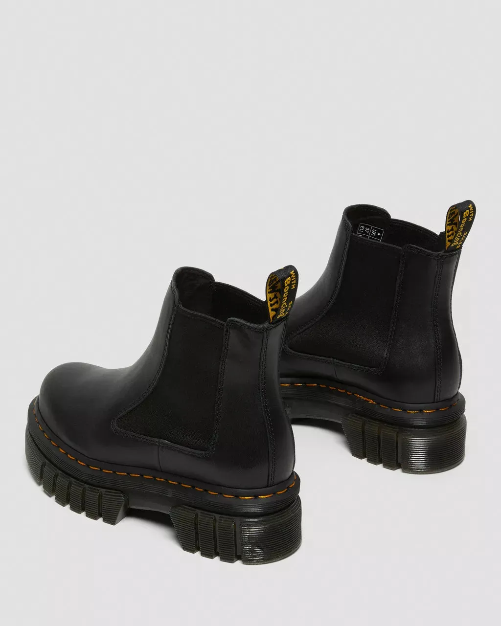 Audrick Nappa Leather Platform Chelsea Boots - Black Nappa