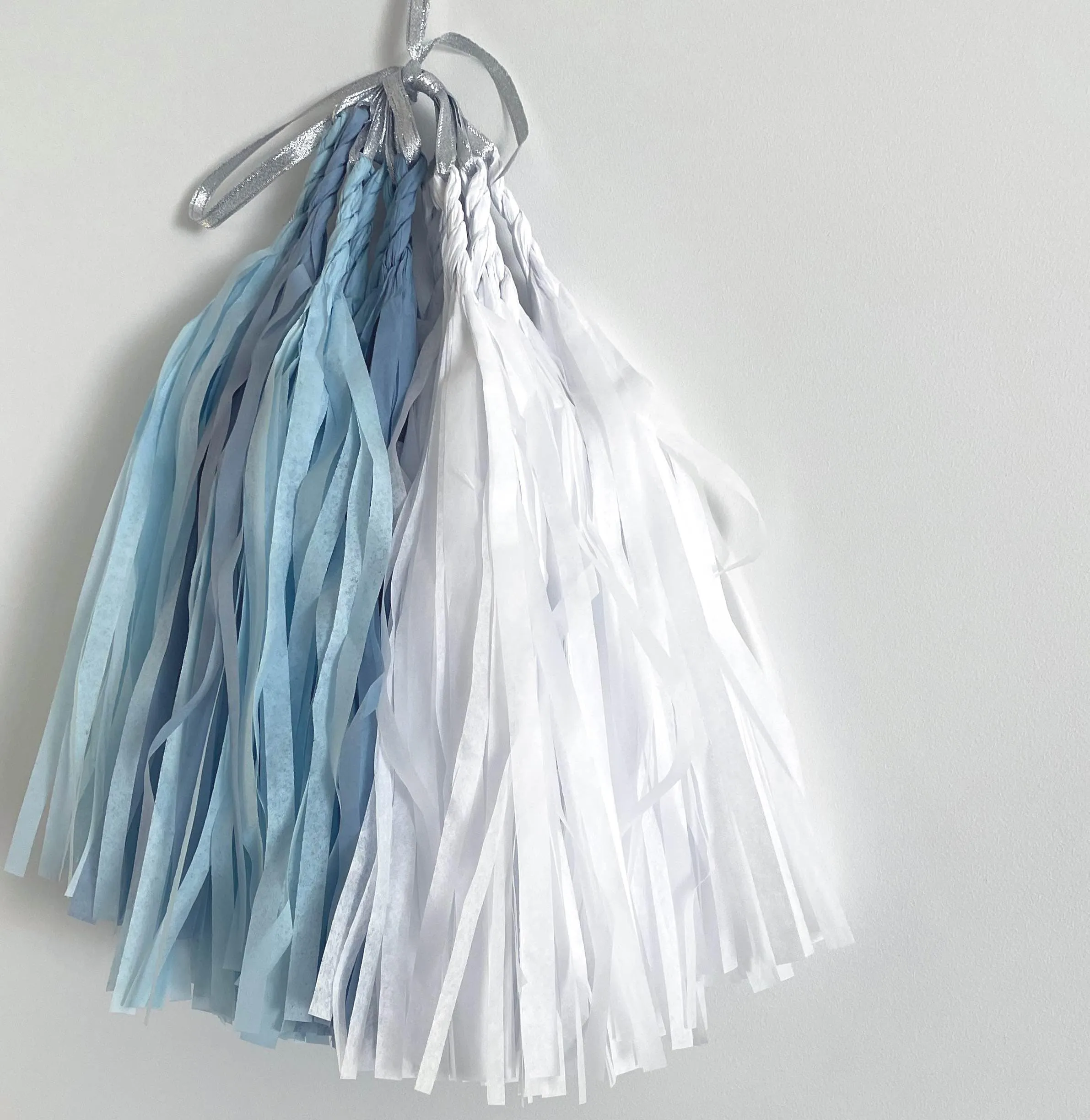 Baby Blue tassel garland - various lengths