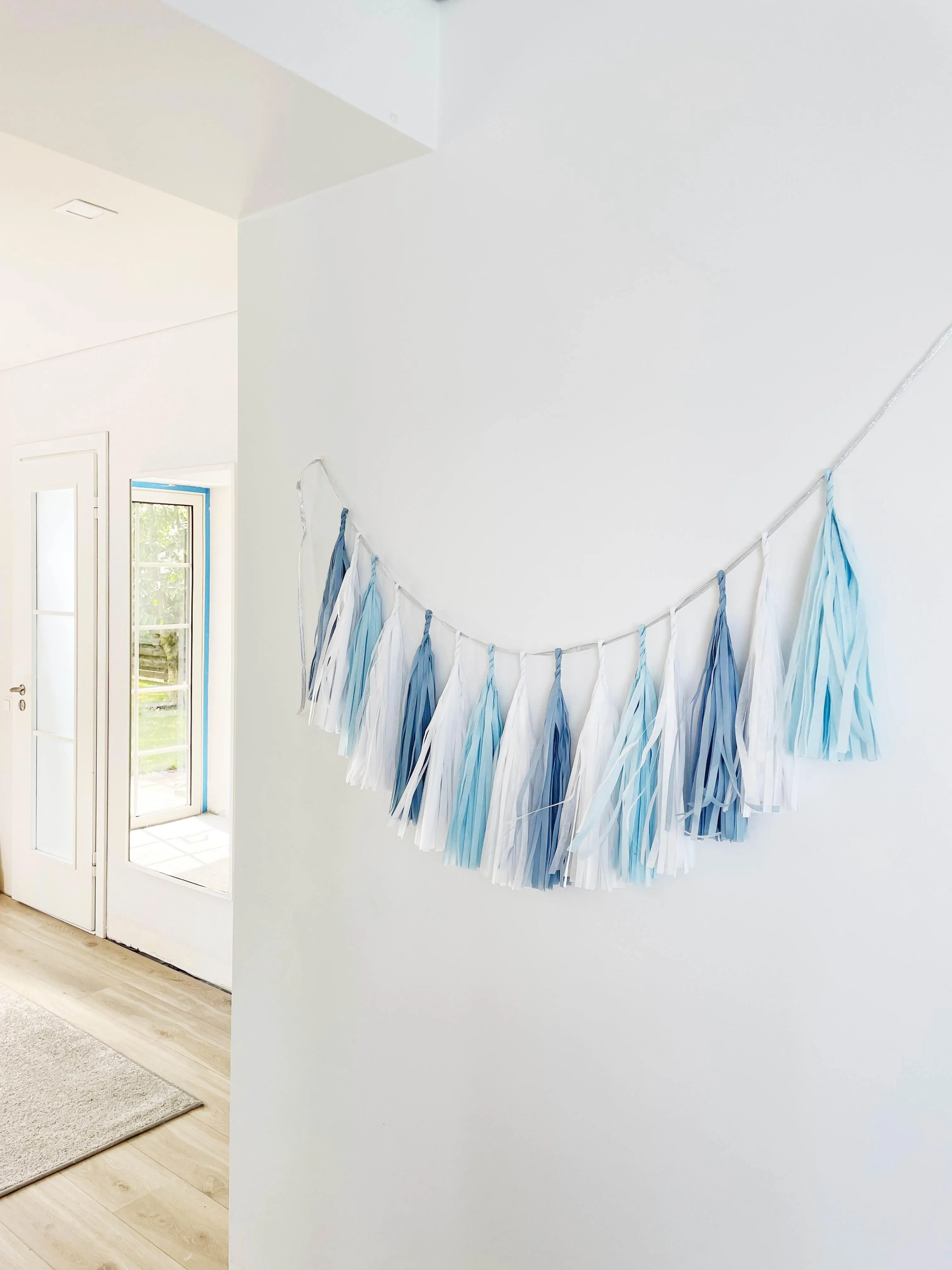 Baby Blue tassel garland - various lengths