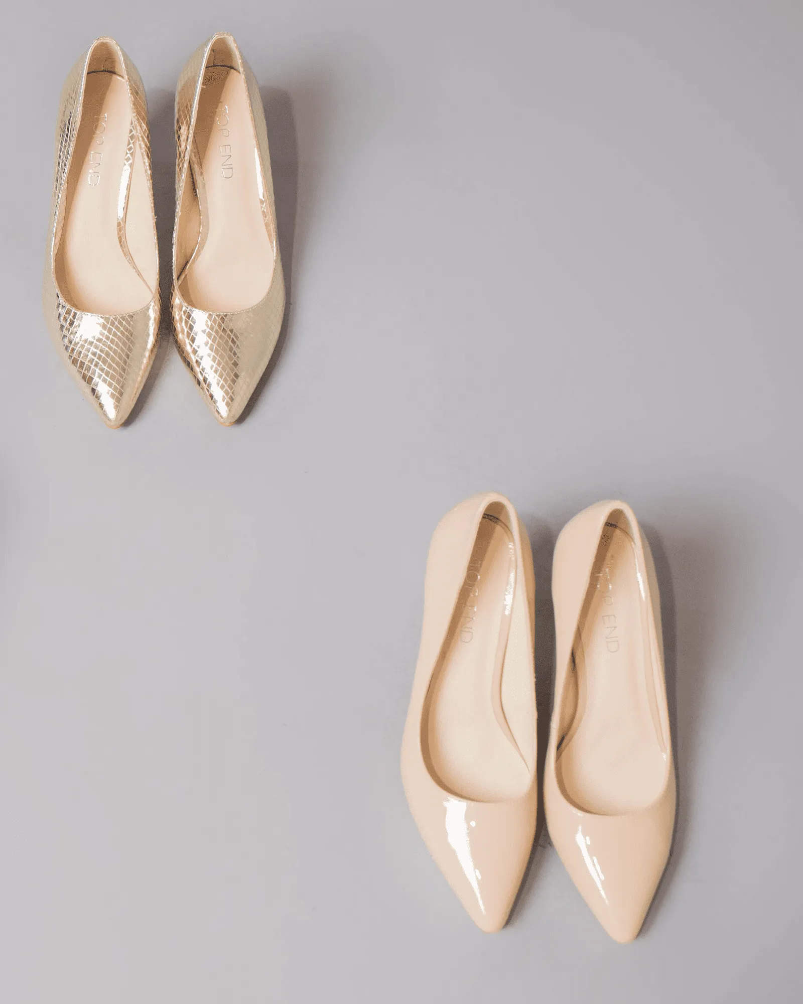 BARRIOS HEELS NUDE PATENT