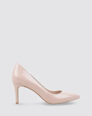 BARRIOS HEELS NUDE PATENT