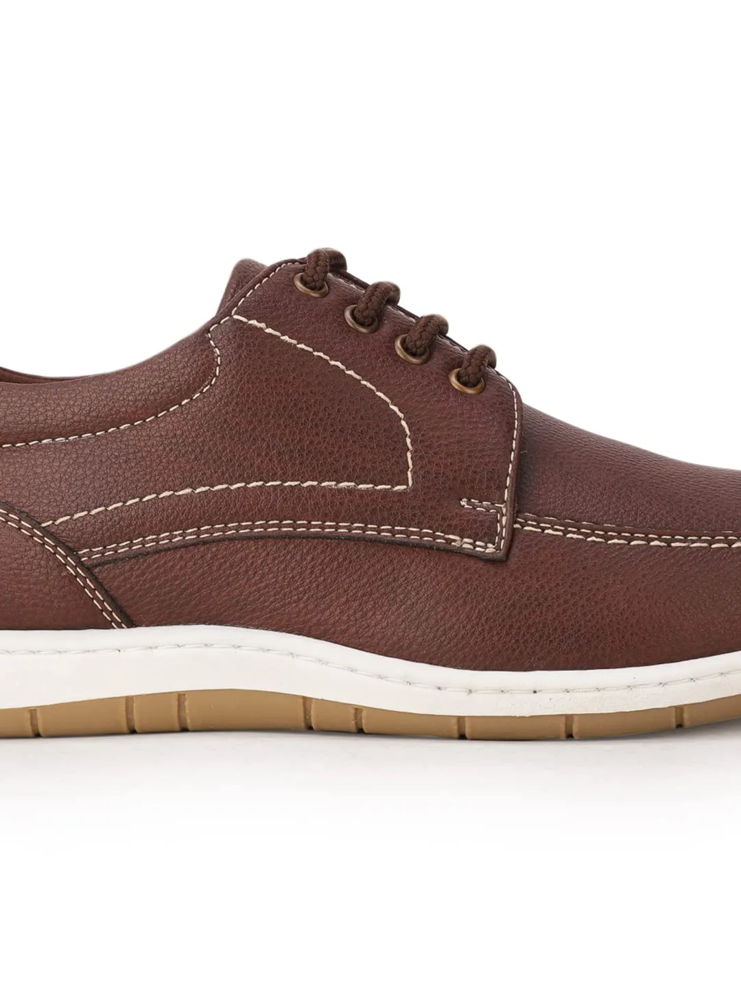 Bata Mens I-and Laceup Casual Shoes,Brown