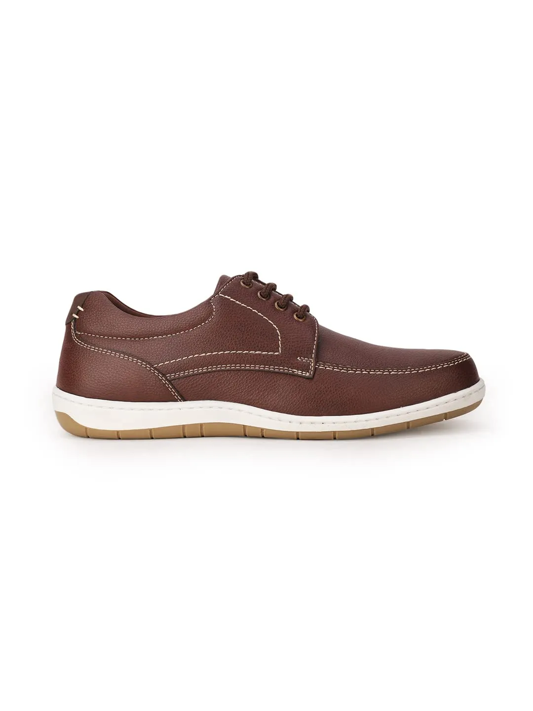 Bata Mens I-and Laceup Casual Shoes,Brown