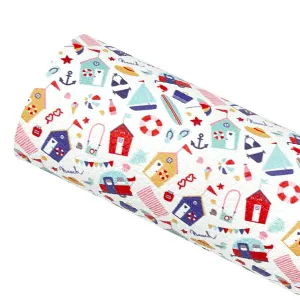 BEACH CAMPING - Custom Printed Leather