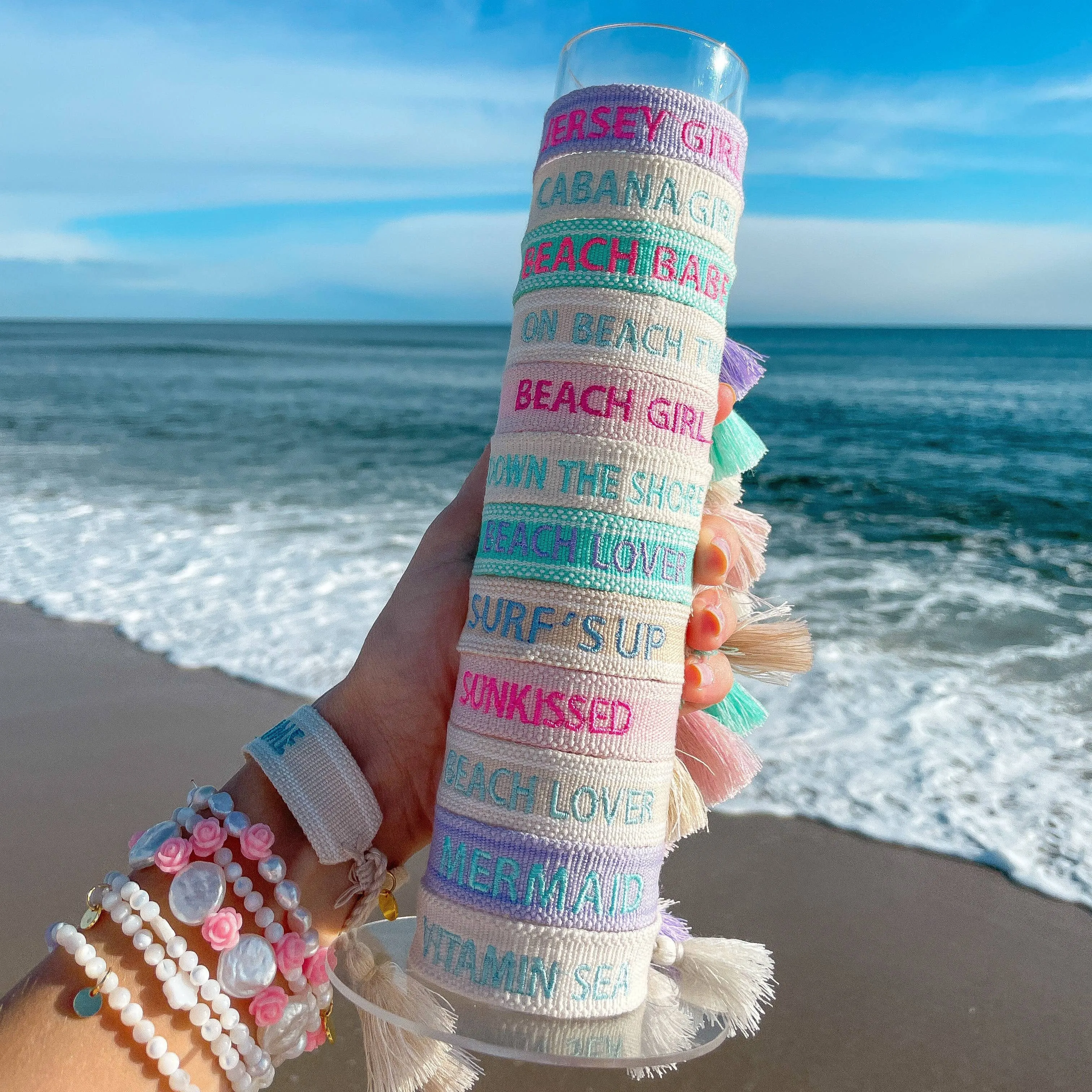 Beach Embroidered Bracelet - Assorted