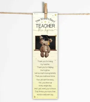 Bear Teacher Bookmark