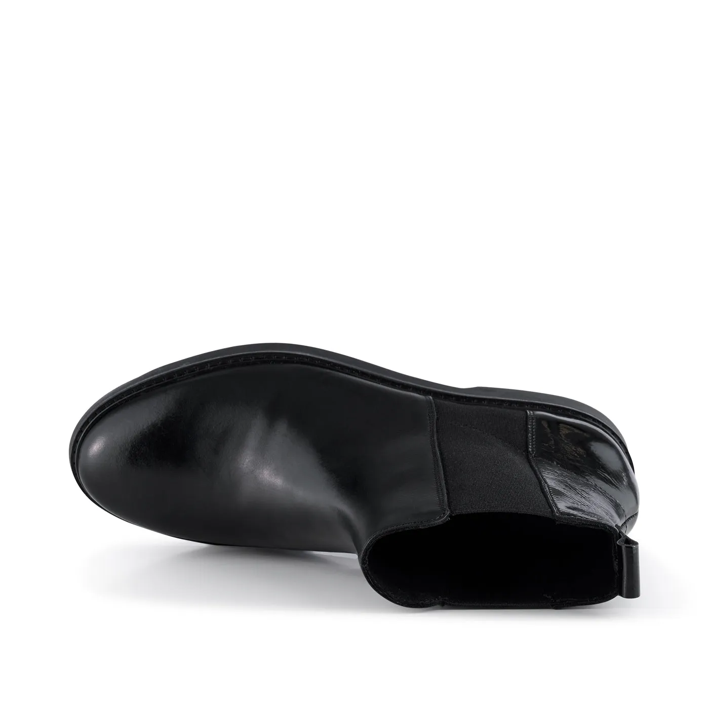 Billie støvle læder - BLACK