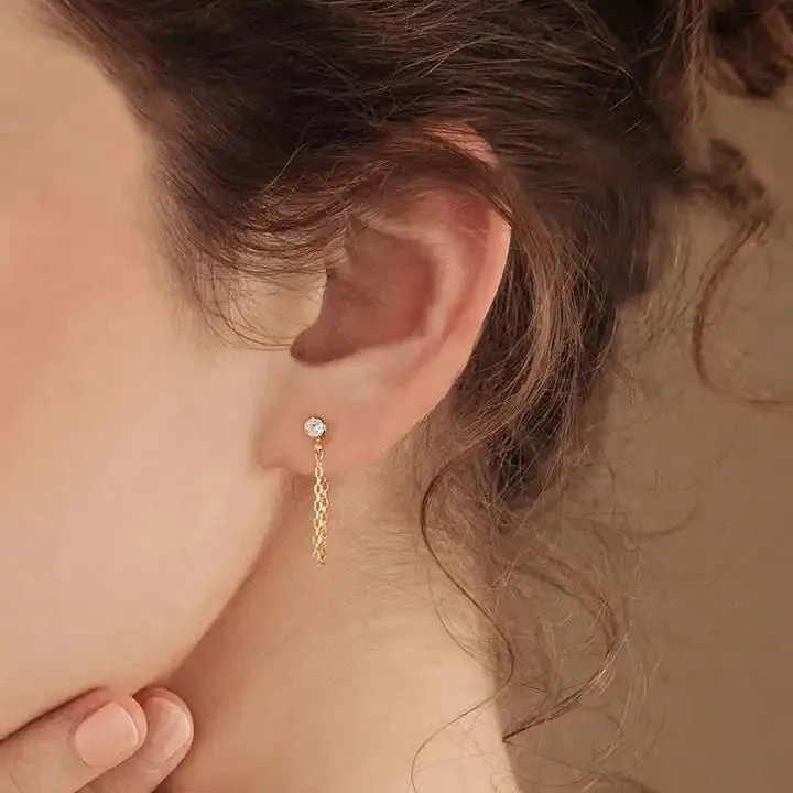 Birth Right Stone and Tassel Earrings