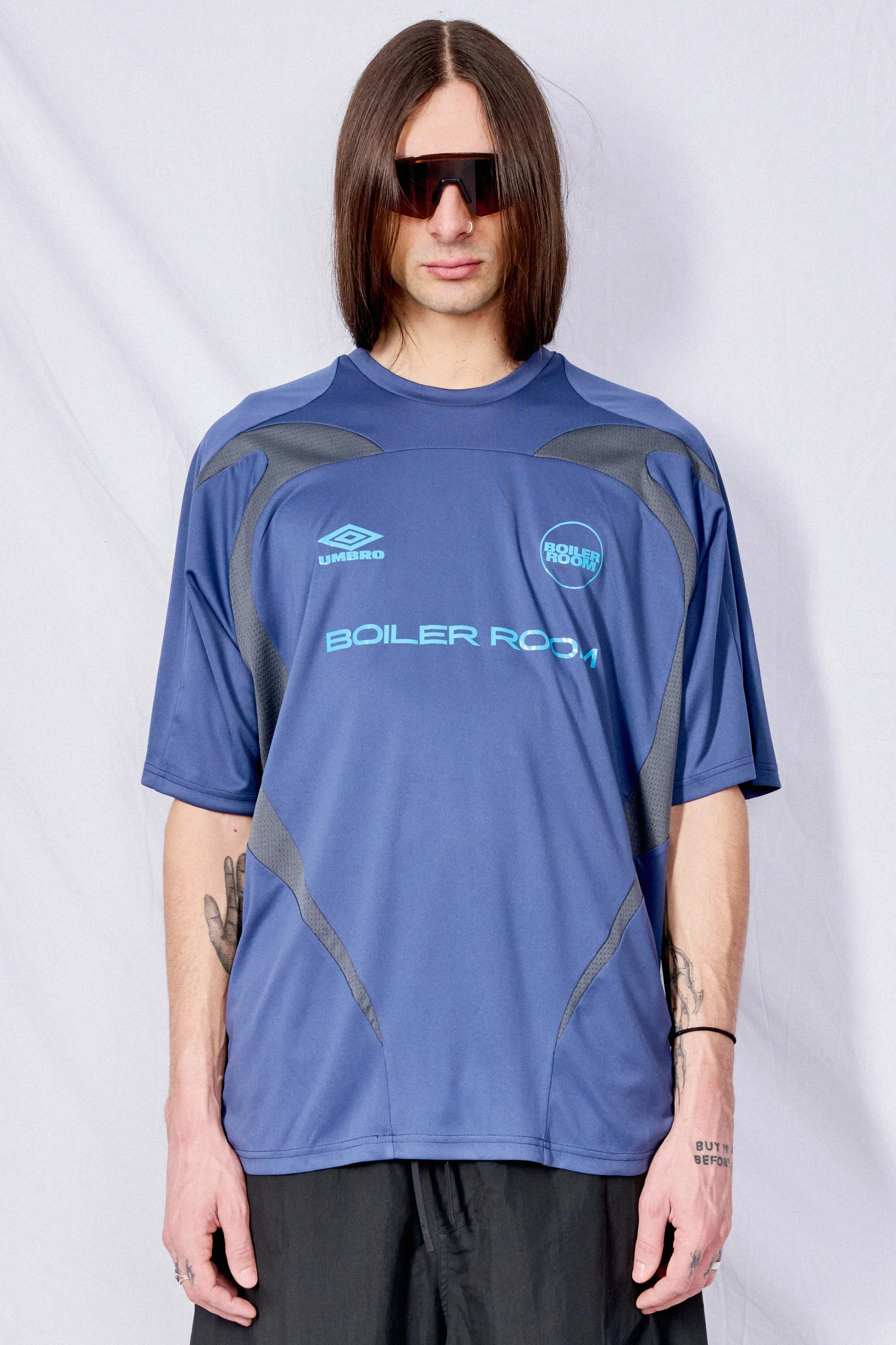 Blue Boiler Room x Umbro Football Shirt