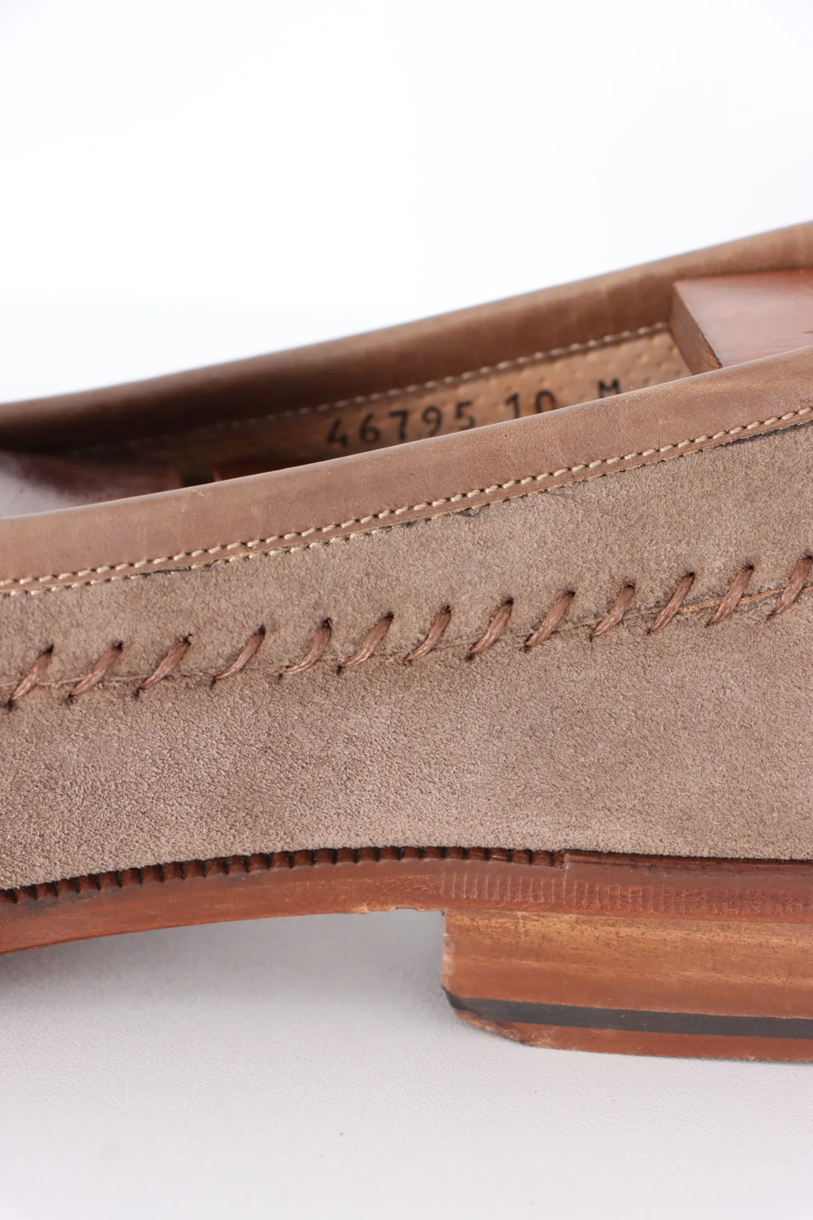 BRUNO MAGLI 'Newport' Brown Suede Tassel Loafers (10)