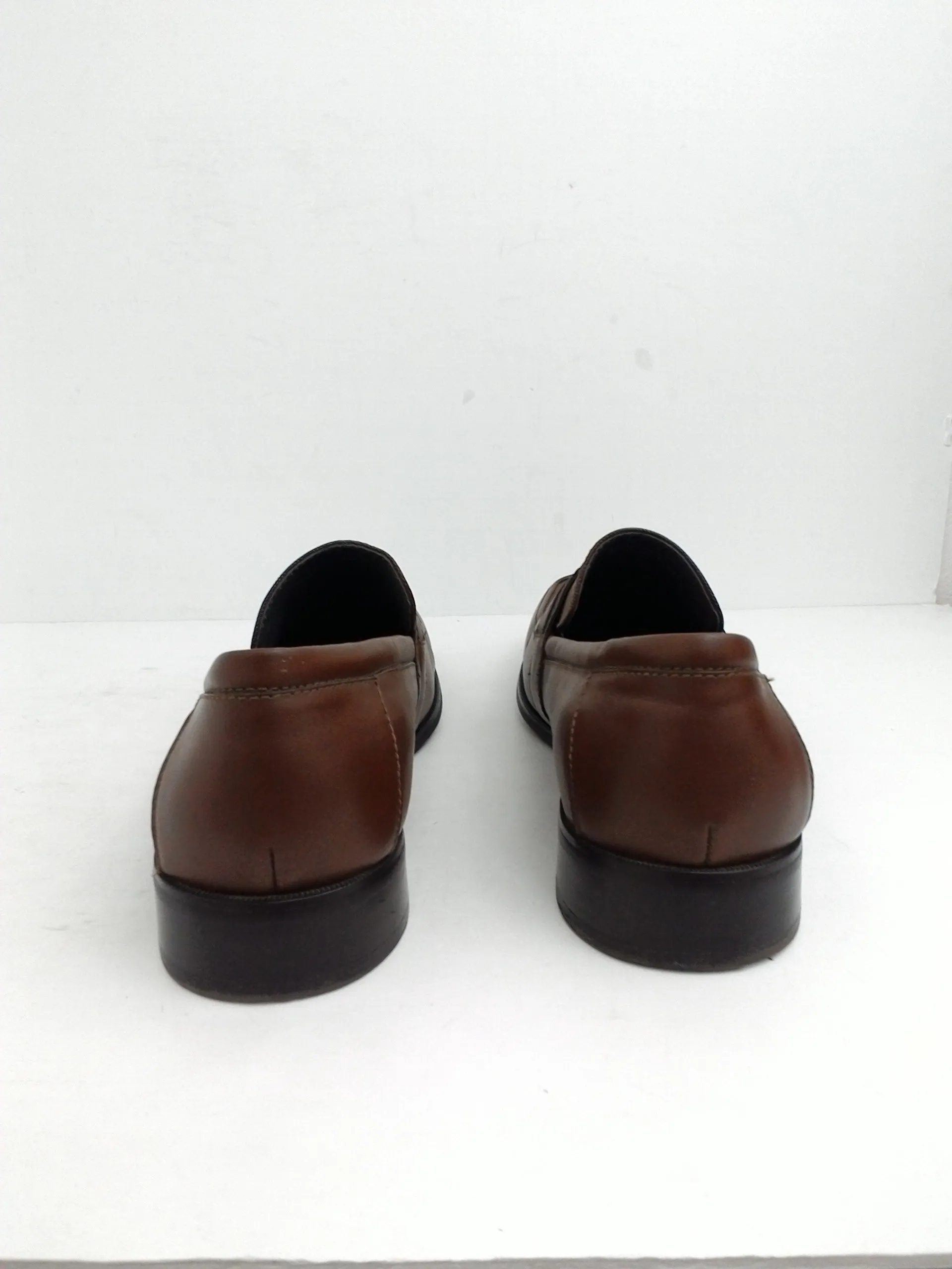 Calvin Klein Men's Jameson Soft Leather Loafers, Brown Size 11.5 M