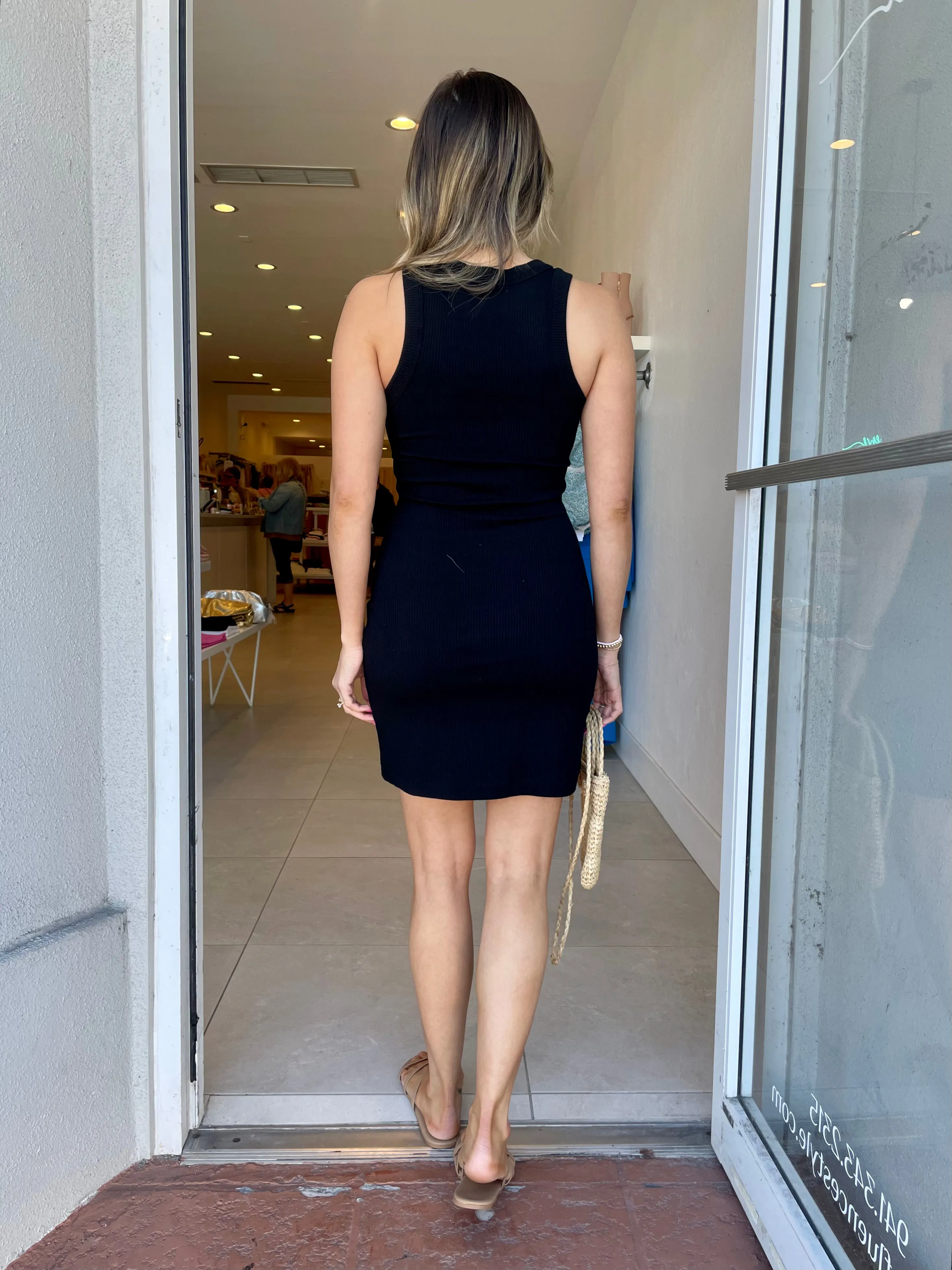 Carolina Rib Mini Dress