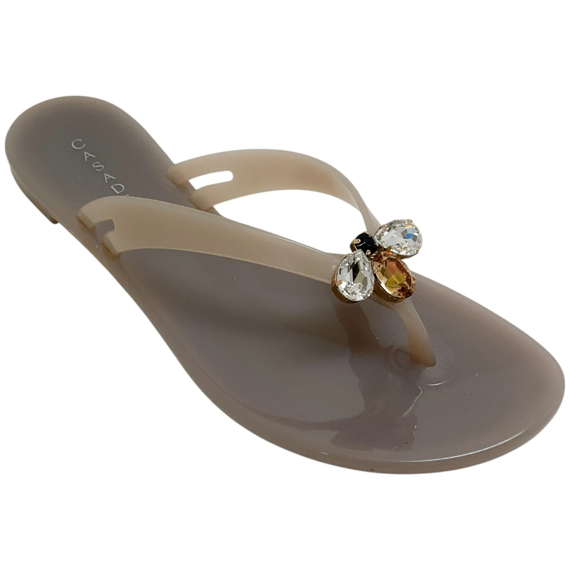 Casadei Queen Bee Chic Jelly Slide Sandals
