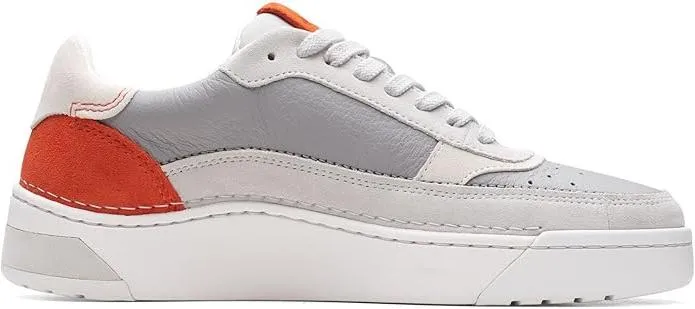 Clarks - Men's Craftcourtlace Shoes, Color Grey Combi