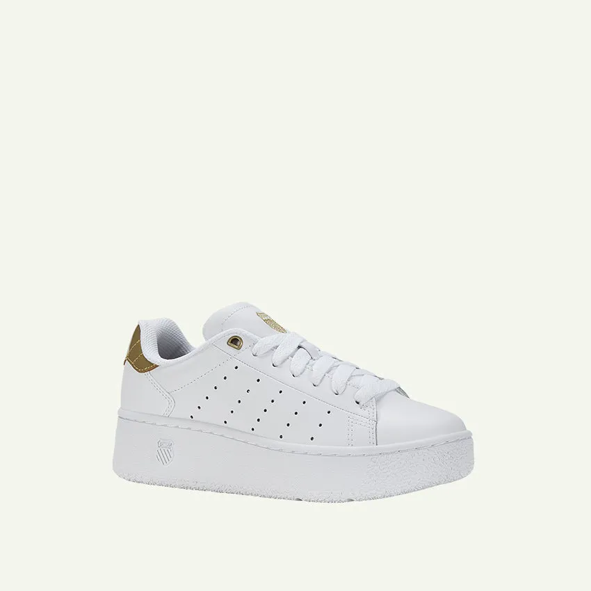 Classic PF Platform Women's Shoes - White/Gold