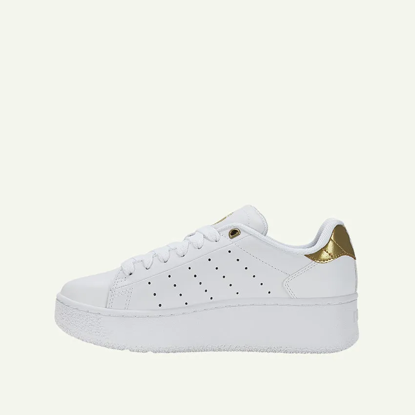 Classic PF Platform Women's Shoes - White/Gold