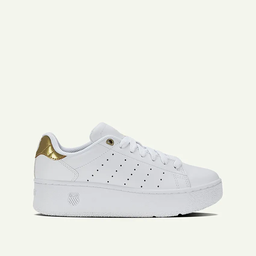 Classic PF Platform Women's Shoes - White/Gold