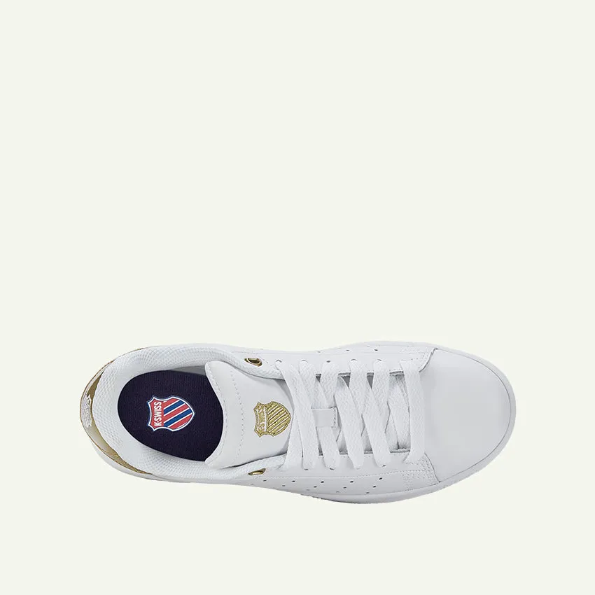 Classic PF Platform Women's Shoes - White/Gold