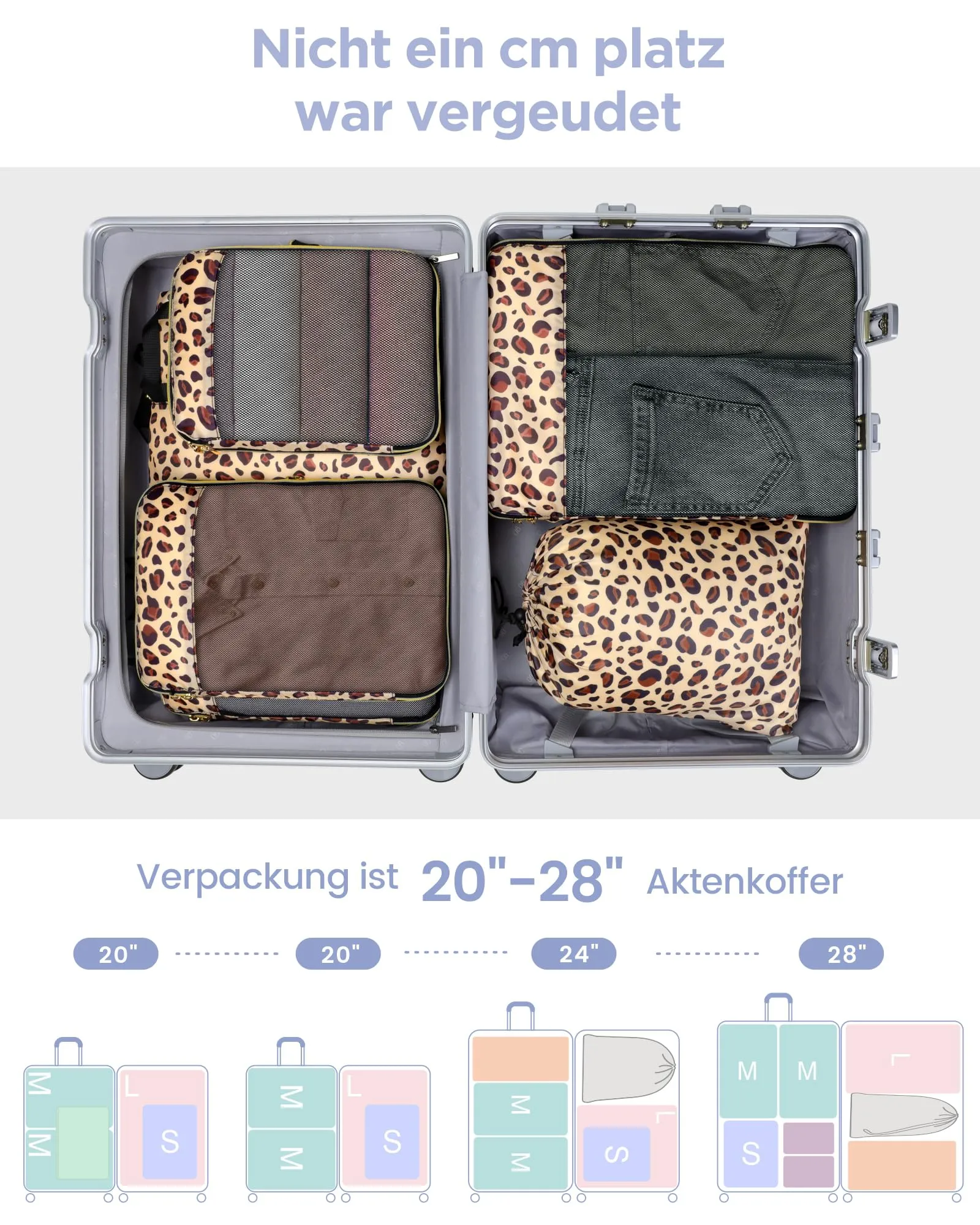 Compression packing cube for travel, Expandable suitcase organizer with mesh panel with shoe bag