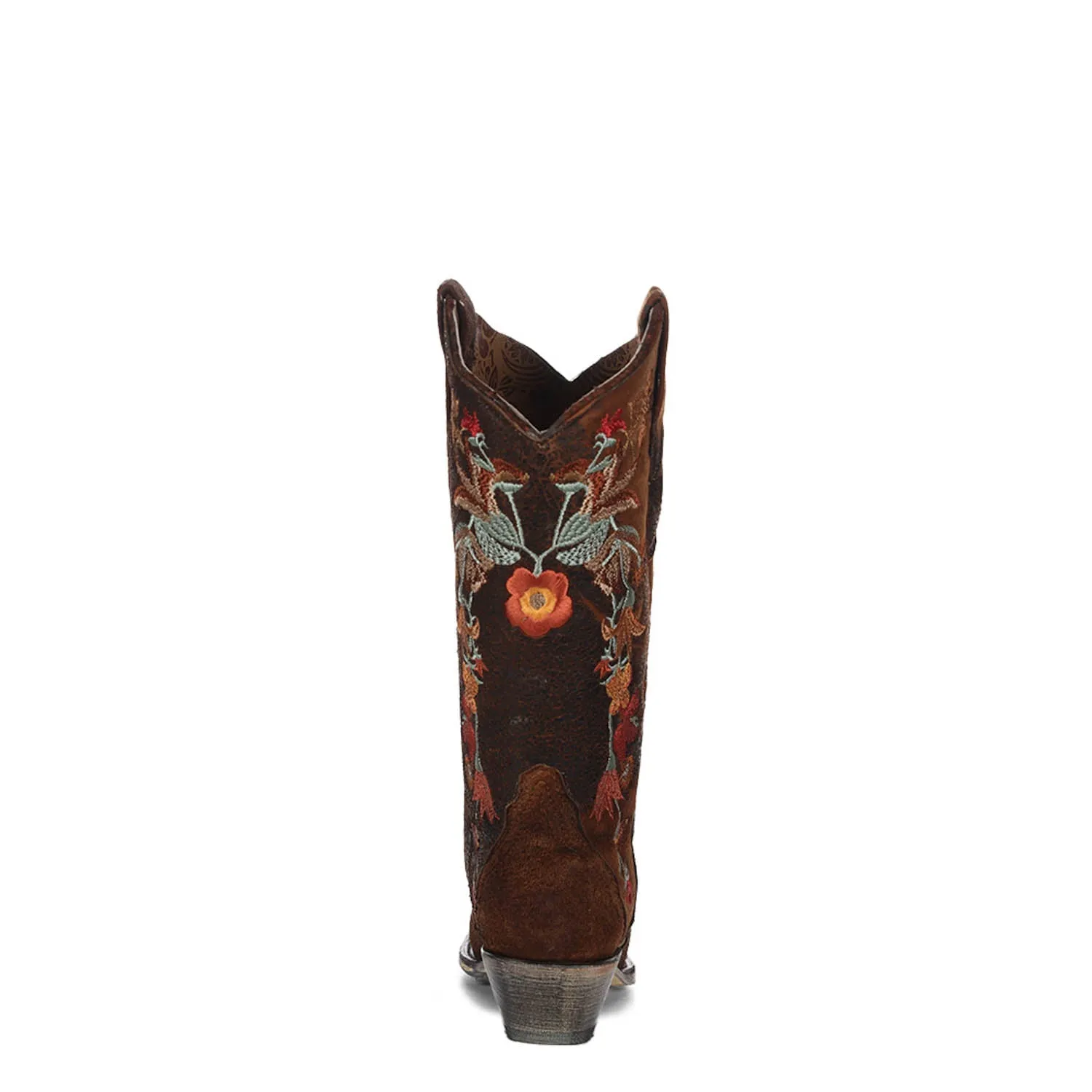 Corral Womens Fashion Boots Leather Lindsey Chocolate Supreme Floral