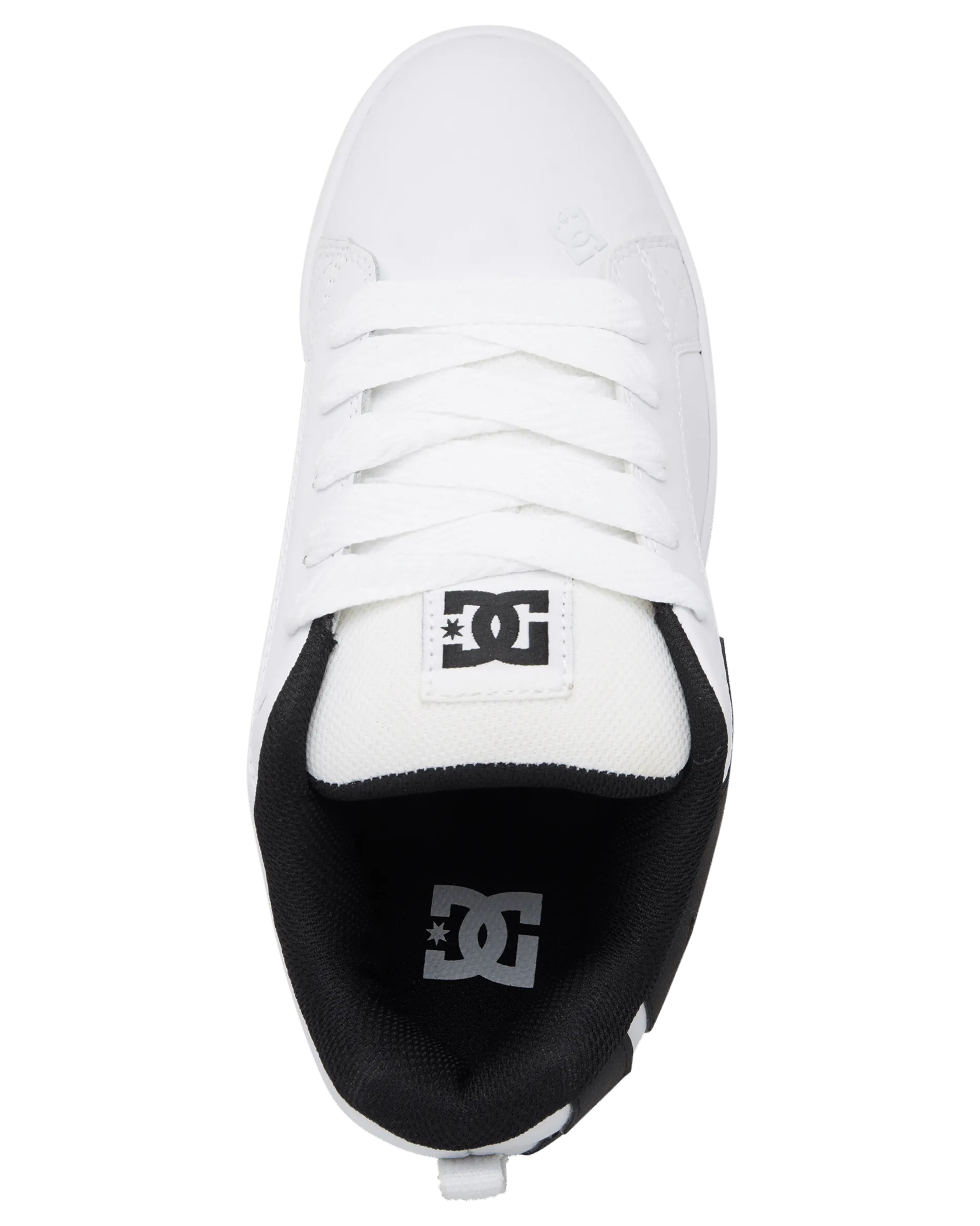 Court Graf Shoes in White & Black