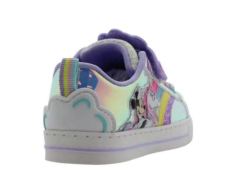Disney Minnie Mouse Toddler Girl Casual Unicorn Low-Top Court Sneaker