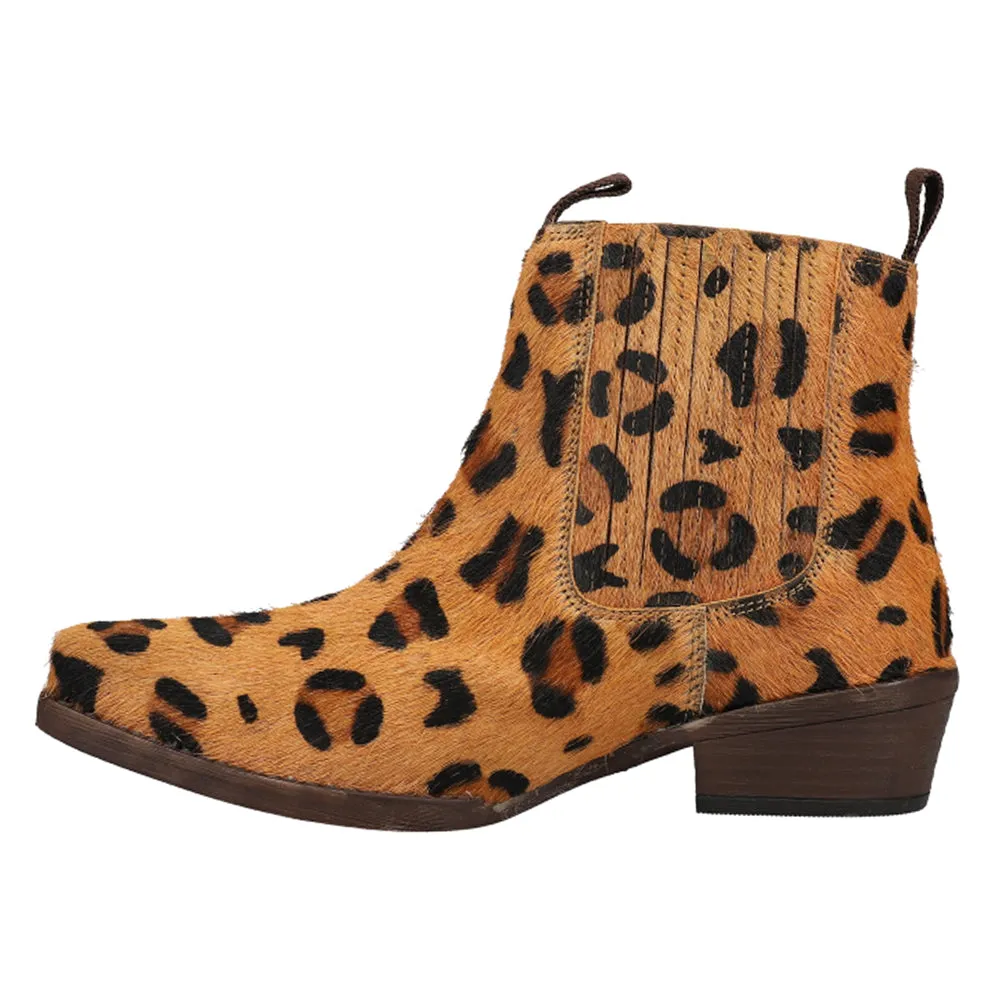 Dustt II Leopard Square Toe Chelsea Booties