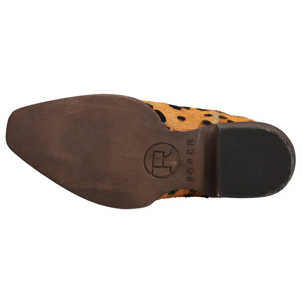Dustt II Leopard Square Toe Chelsea Booties