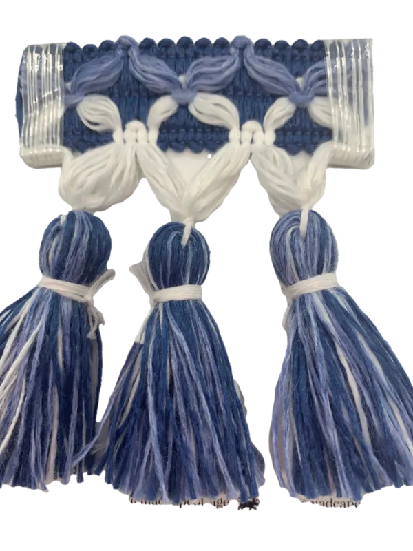 Evening in Byzantium 3.5″ Tassel Trim Sample Navy