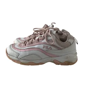 Fila trainers shoe size UK 5 pink and white with laces