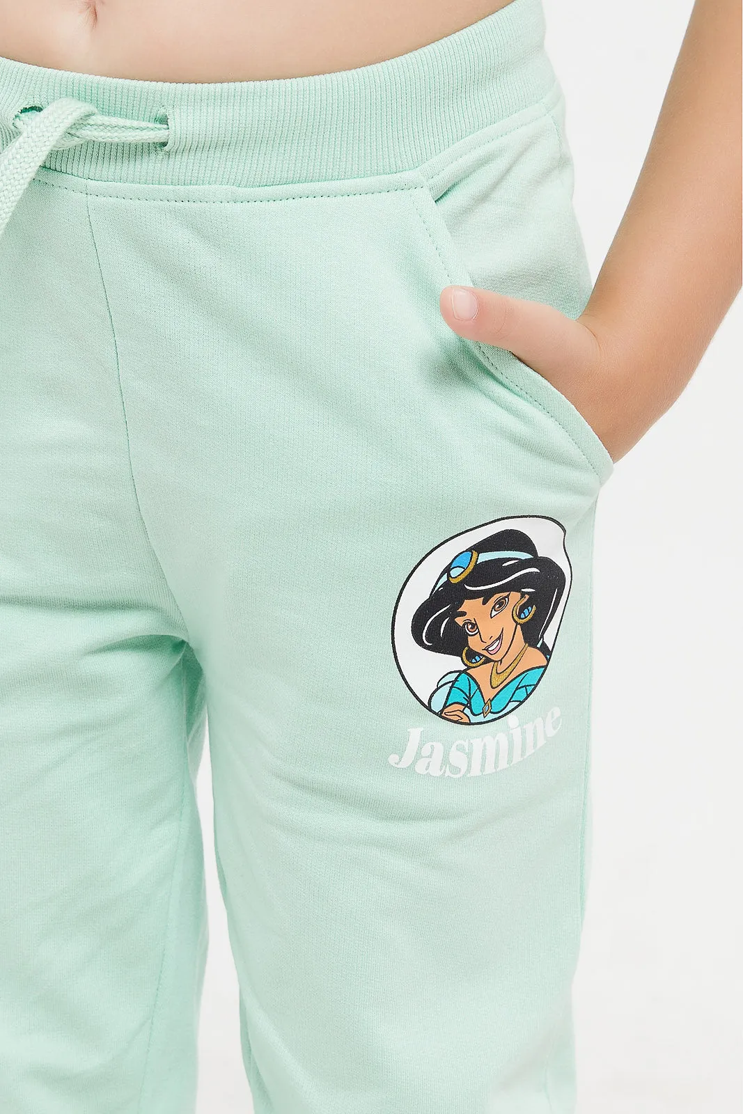 Girls Mint Princess Jasmine Active Pants