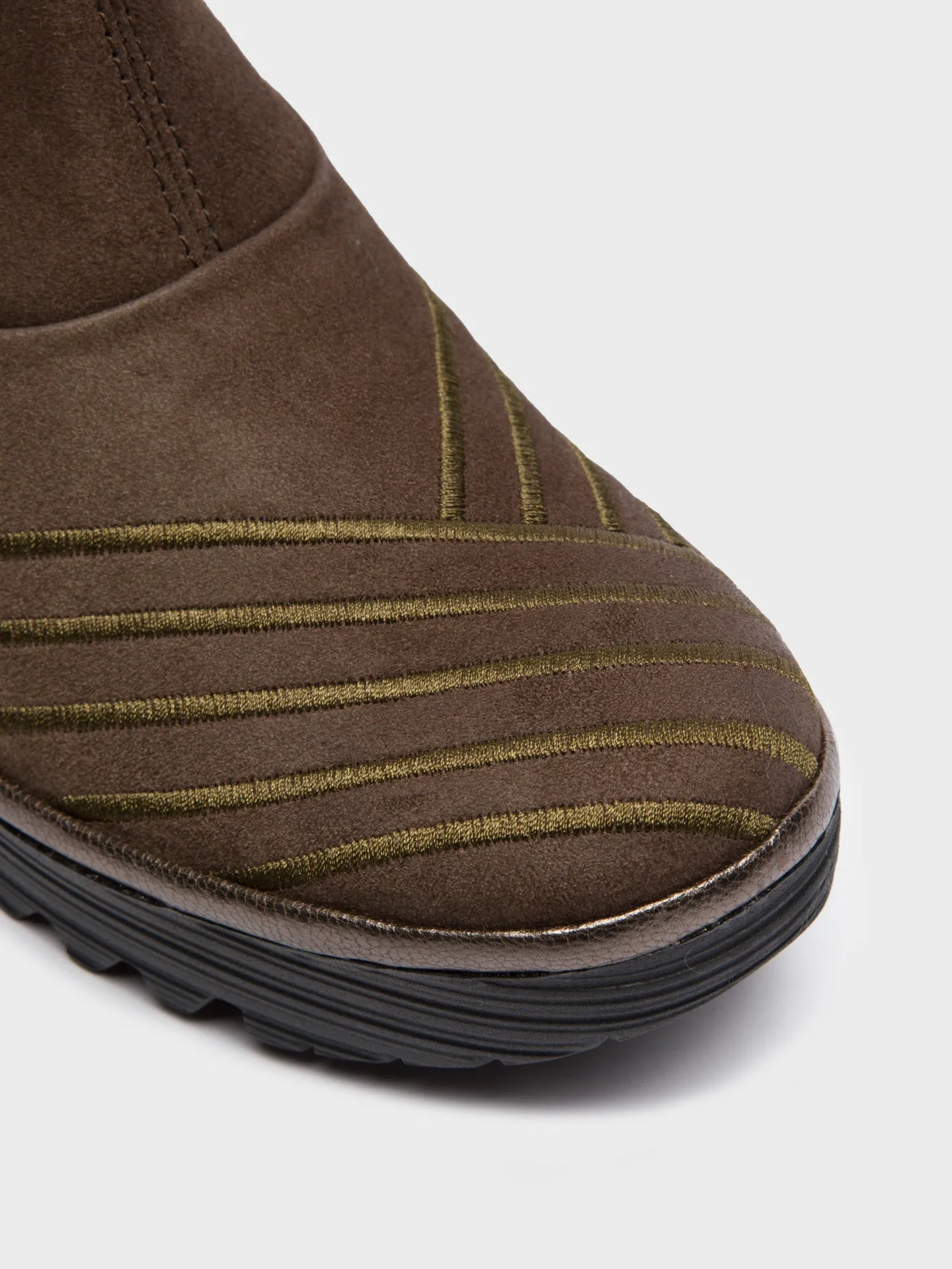 Gray Chelsea Ankle Boots