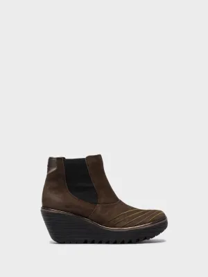 Gray Chelsea Ankle Boots