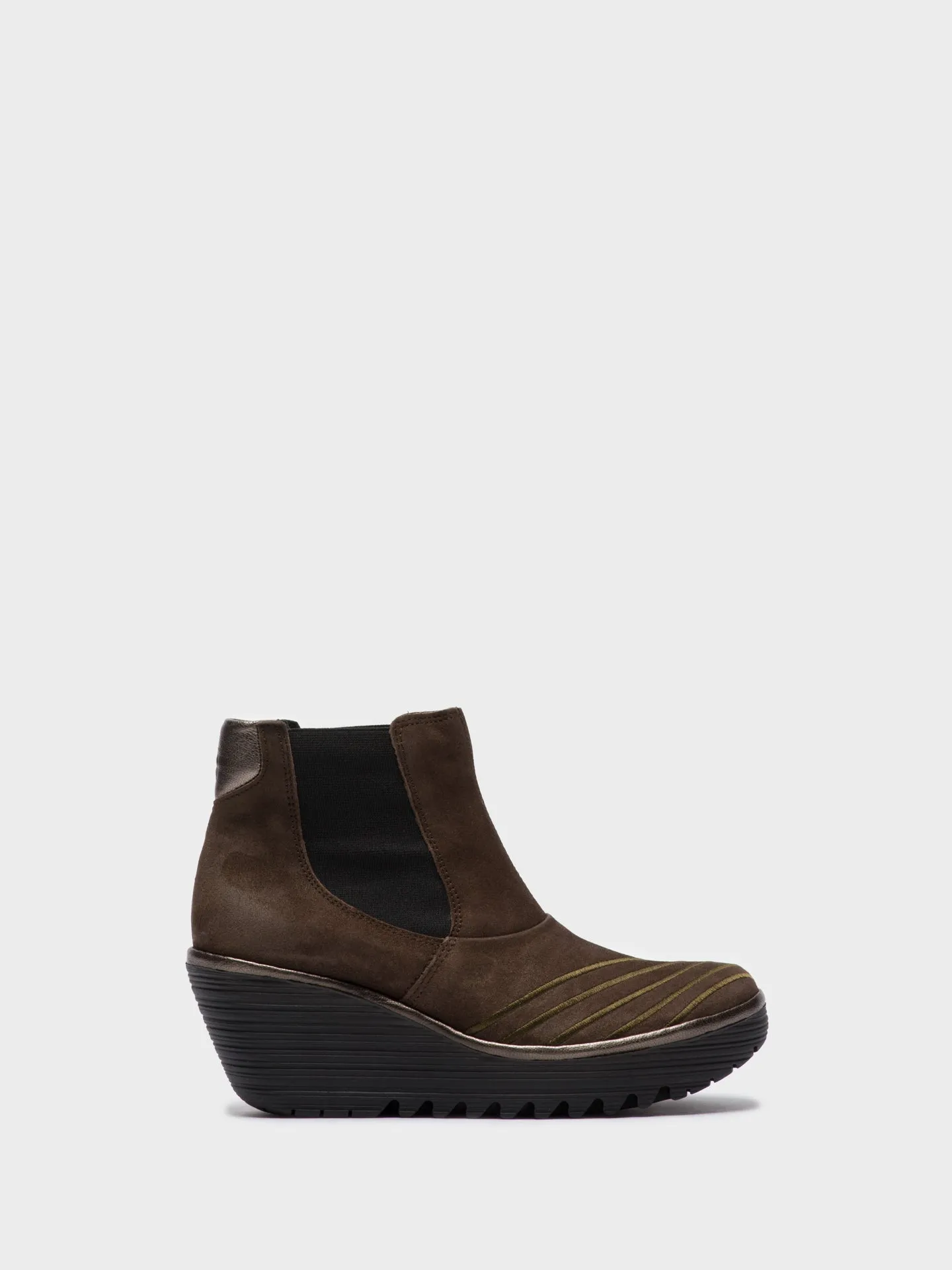 Gray Chelsea Ankle Boots