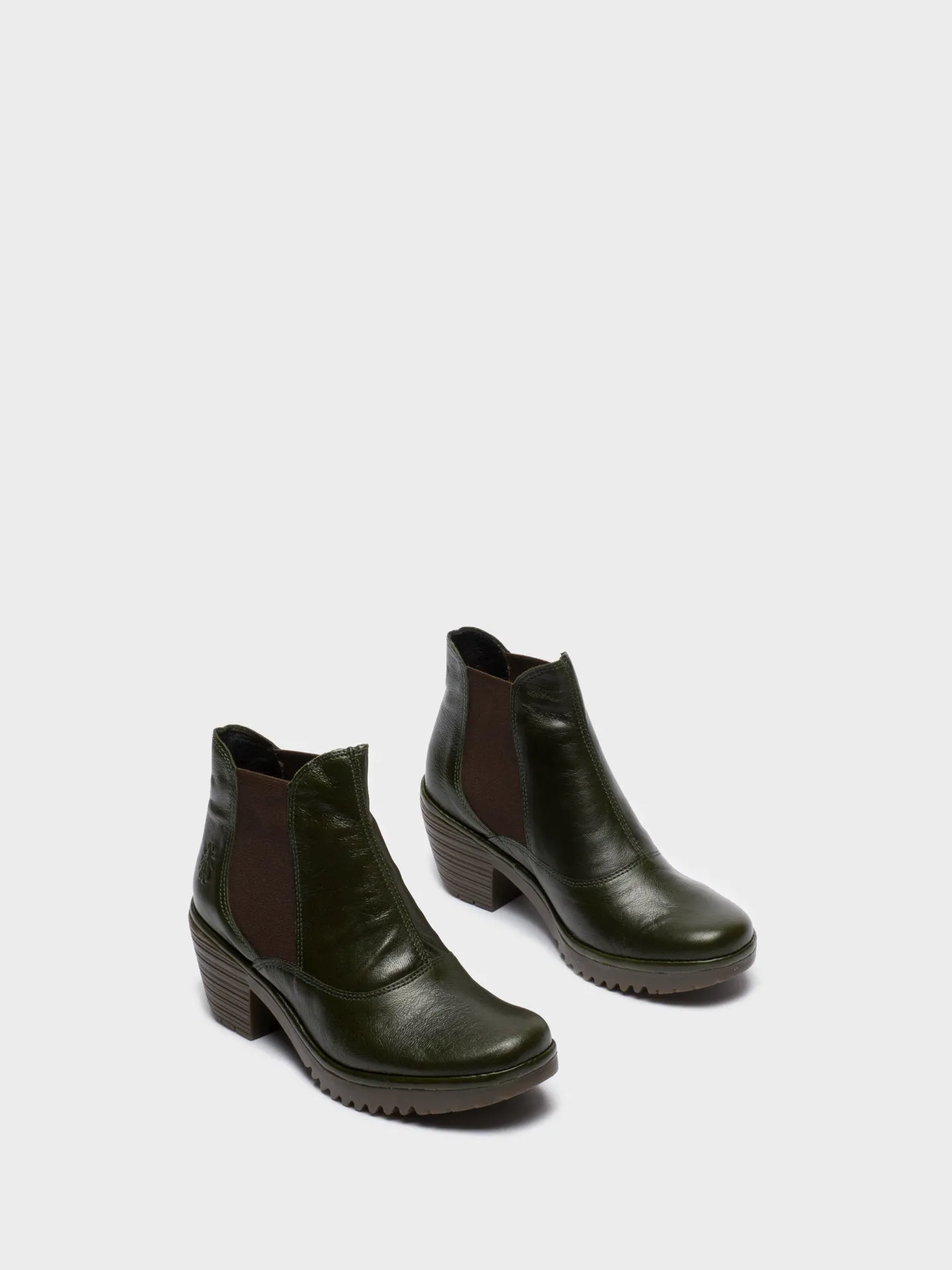 Green Chelsea Ankle Boots