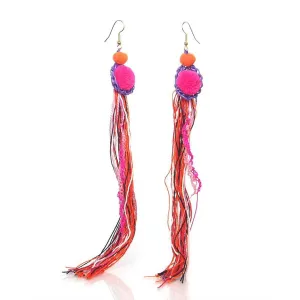 Hill Tribe Crocheted Earrings, F