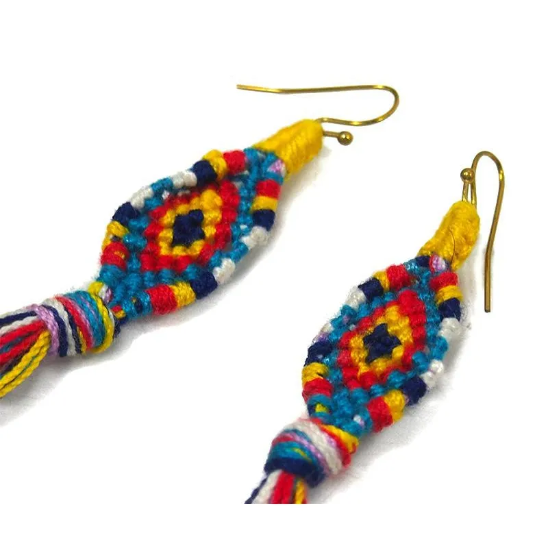 Hilltribe Crocheted Earrings, N