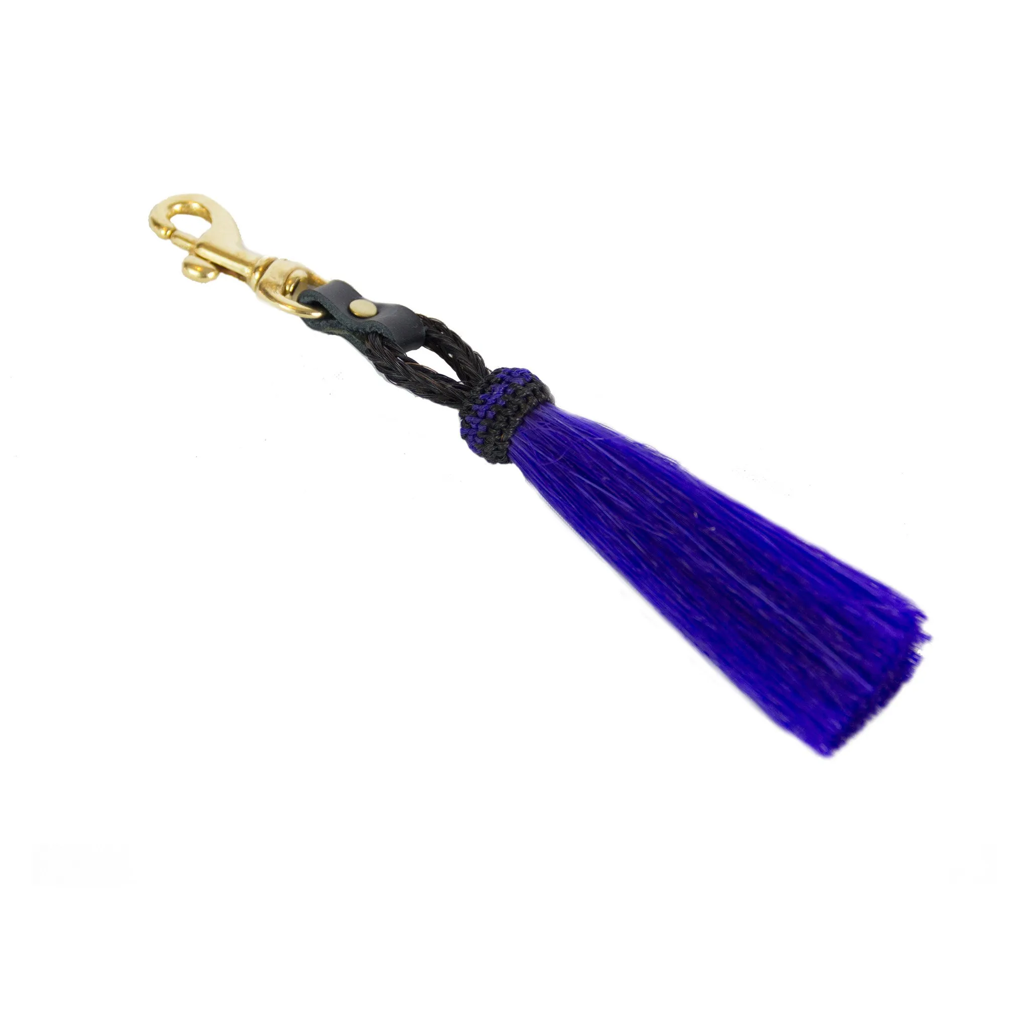 Horse Hair Tassel Clip - Purple